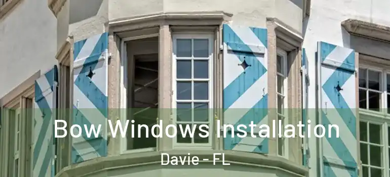  Bow Windows Installation Davie - FL
