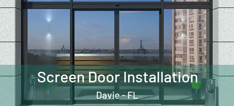  Screen Door Installation Davie - FL